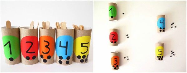 6 maneres de treballar els nombres amb materials de casa- Pares i Nens